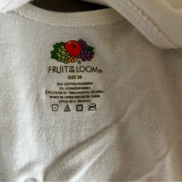 Fruit Of The Loom Training Bra Racerback Sports Bra Size 34 (2) White & (1) Pink - Picture 3 of 6